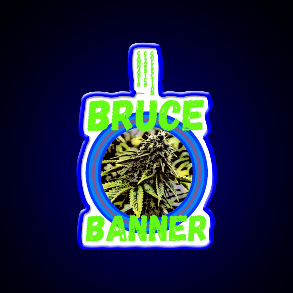 Bruce Banner Trans 7 Hemp Inspired Green Leaf Led Neon Sign Rgb Color - Shineneon