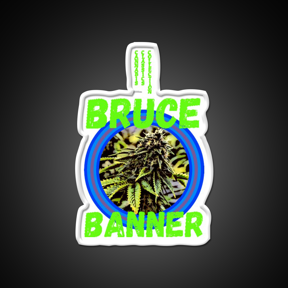 Bruce Banner Trans 7 Hemp Inspired Green Leaf Led Neon Sign Rgb Color - LED neon sign view 11