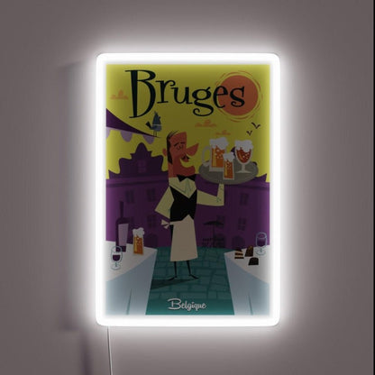 Bruges Poster Rgb Led Neon Sign - Shineneon