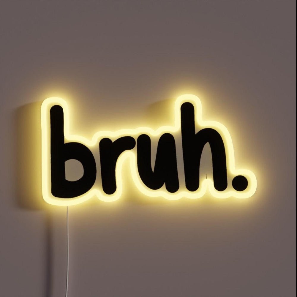 Bruh Rgb Led Neon Sign Restaurant Wall Art - Shineneon