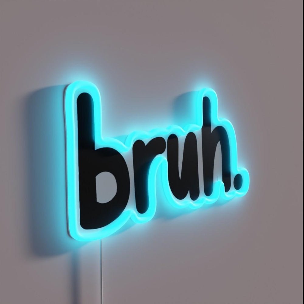 Bruh Rgb Led Neon Sign Restaurant Wall Art - Shineneon