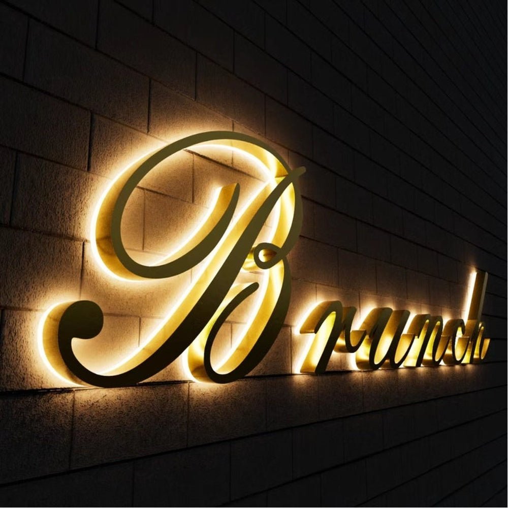 Brunch 3D Backlit Channel Letters Led Light Sign - Shineneon