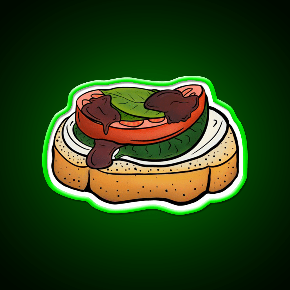 Bruschetta Snack Food Led Neon Sign Rgb Color - Shineneon