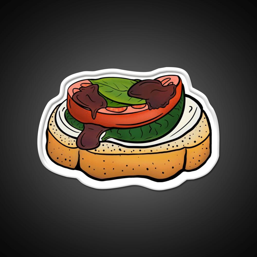 Bruschetta Snack Food Led Neon Sign Rgb Color - Shineneon