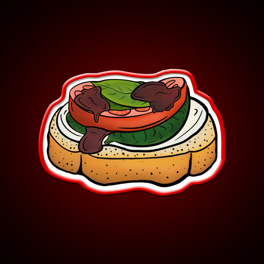 Bruschetta Snack Food Led Neon Sign Rgb Color - Shineneon