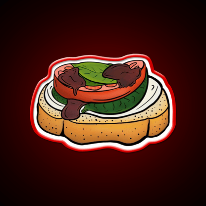 Bruschetta Snack Food Led Neon Sign Rgb Color - Shineneon