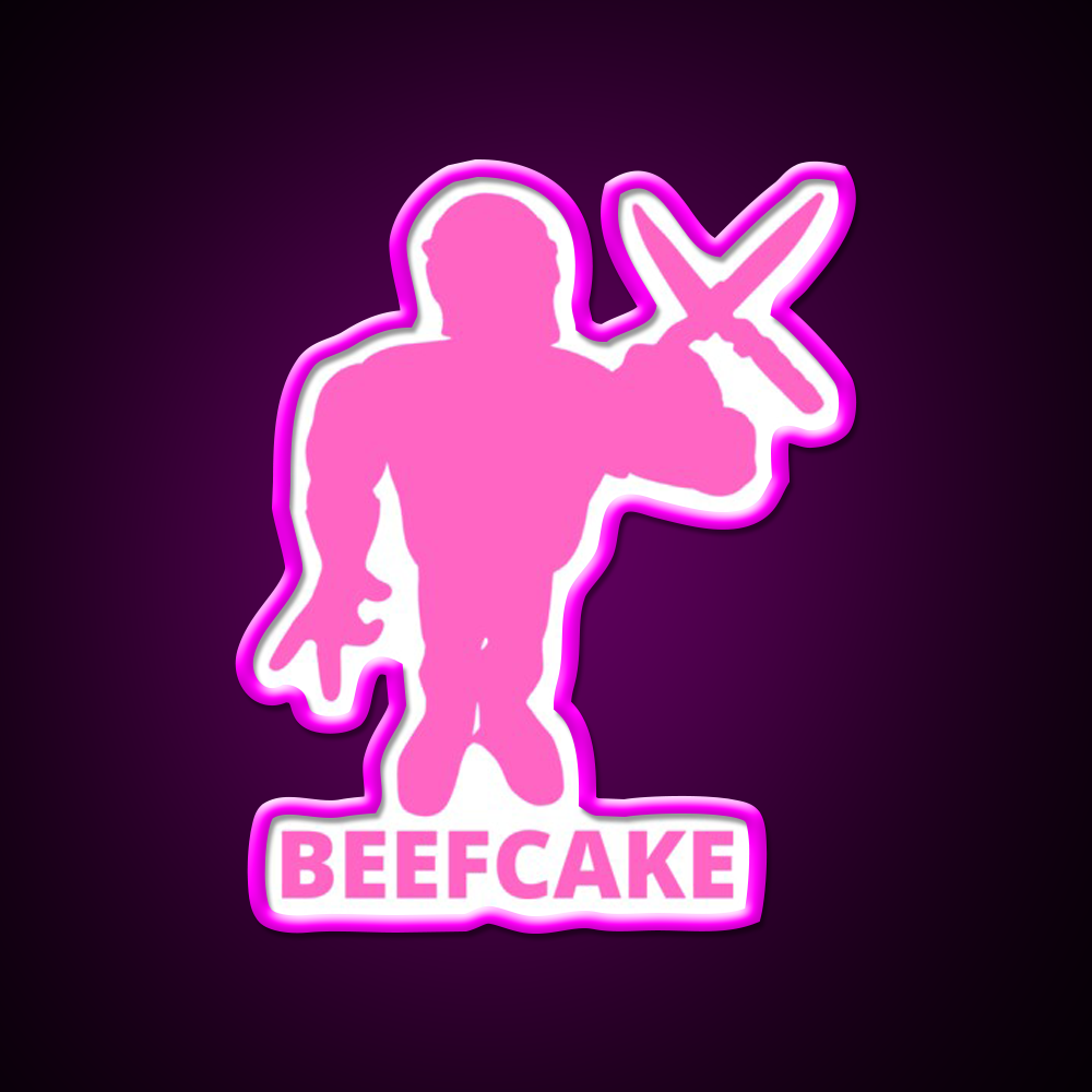 Brutus The Barber Beefcake Barber Shop Haircut Led Neon Sign