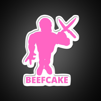 Brutus The Barber Beefcake Barber Shop Haircut Led Neon Sign