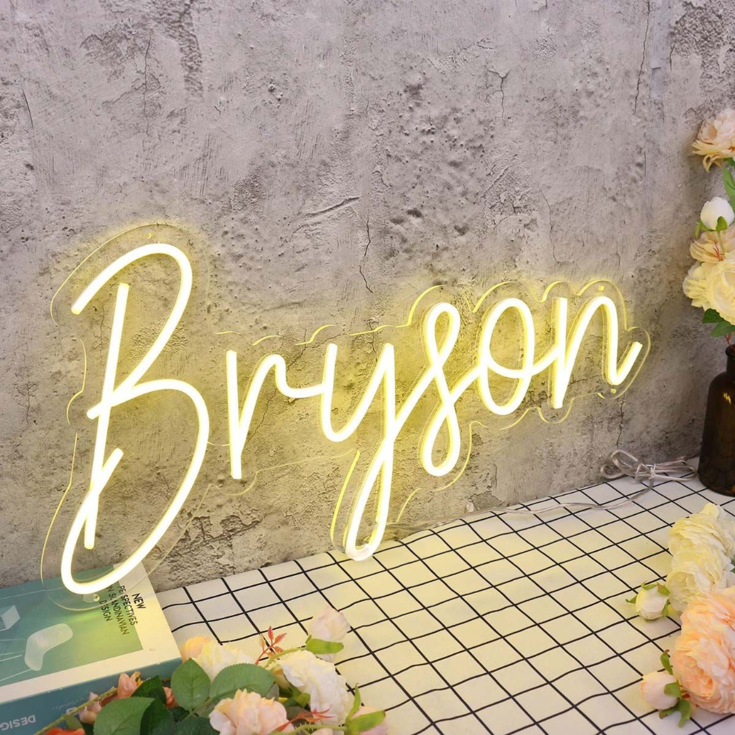 Bryson Yellow Led Neon Sign - Shineneon