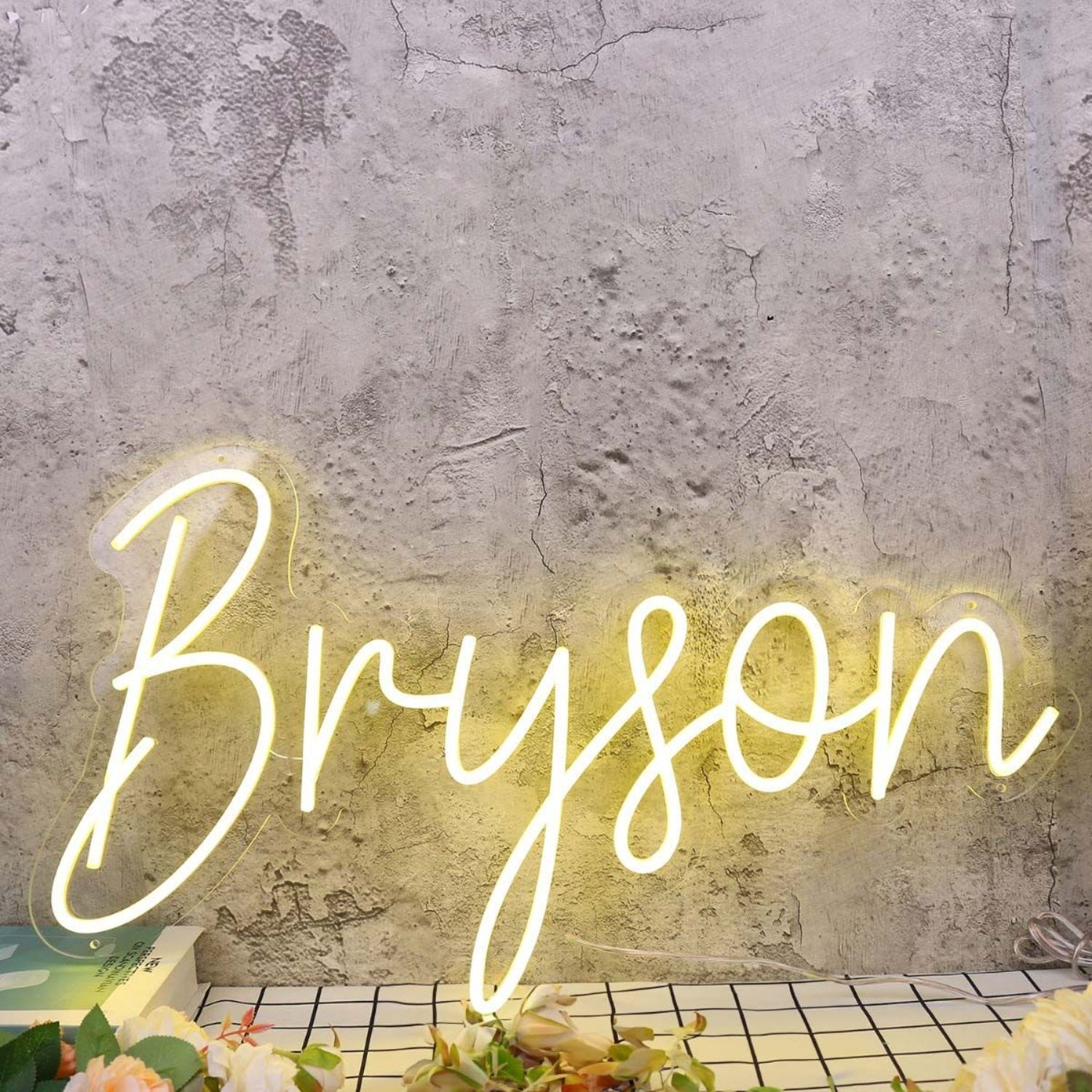 Bryson Yellow Led Neon Sign - Shineneon