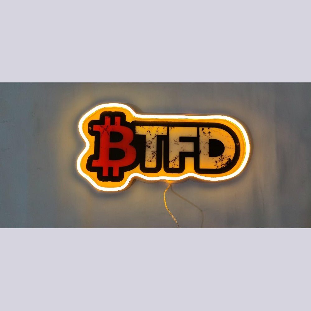 Btfd Buy The Dip Crypto Neon Gift Led Neon Sign - Shineneon