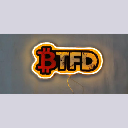 Btfd Buy The Dip Crypto Neon Gift Led Neon Sign - Shineneon