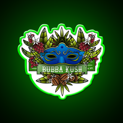 Bubba Kush Hemp Inspired Green Leaf Led Neon Sign Rgb Color - LED neon sign view 8