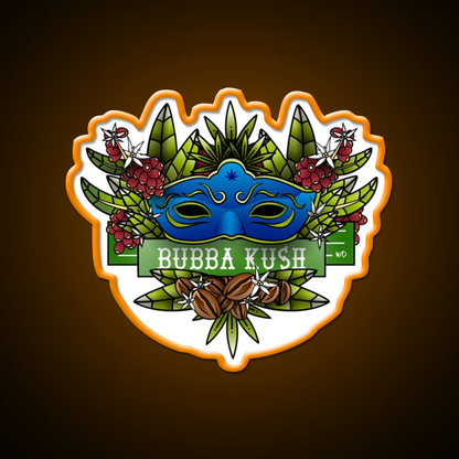 Bubba Kush Hemp Inspired Green Leaf Led Neon Sign Rgb Color - LED neon sign view 6