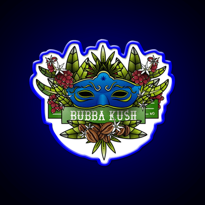 Bubba Kush Hemp Inspired Green Leaf Led Neon Sign Rgb Color - Shineneon