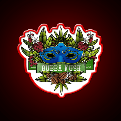 Bubba Kush Hemp Inspired Green Leaf Led Neon Sign Rgb Color - Shineneon