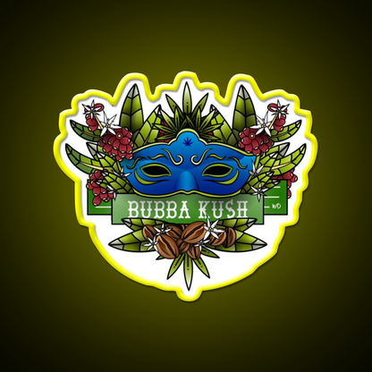 Bubba Kush Hemp Inspired Green Leaf Led Neon Sign Rgb Color - LED neon sign view 7
