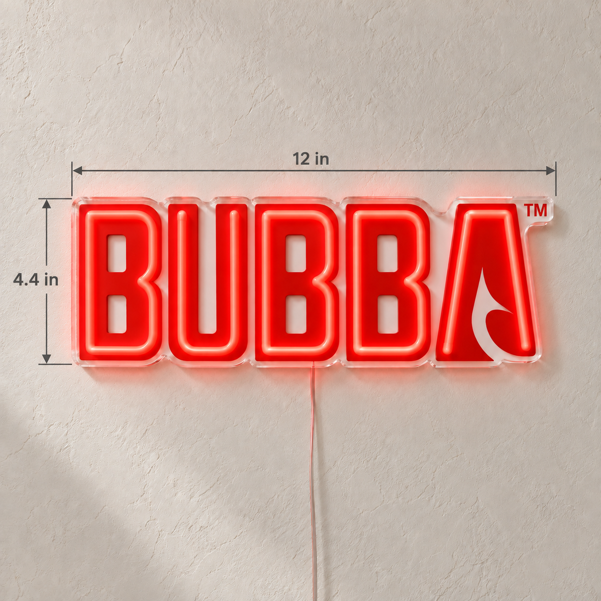 Lizzi's Custom LED Neon Sign - BUBBA 12inch