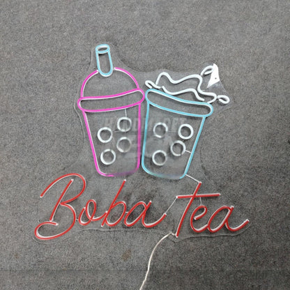 Bubble Milk Tea Led Sign Milk Tea Store Wall Decor | Shineneon