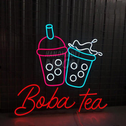 Bubble Milk Tea Led Sign Milk Tea Store Wall Decor | Shineneon