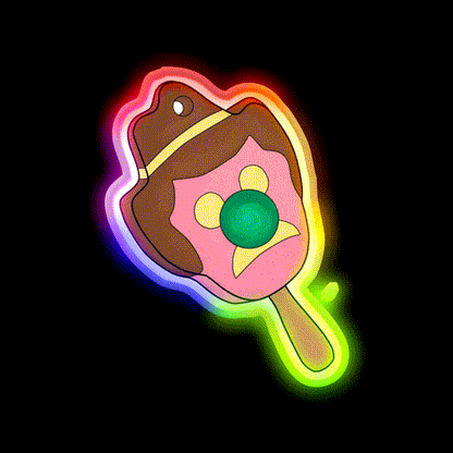 Bubble O Biiiillllll Snack Food Led Neon Sign Rgb Color - LED neon sign close-up detail
