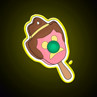 Bubble O Biiiillllll Snack Food Led Neon Sign Rgb Color - Custom LED neon sign front view