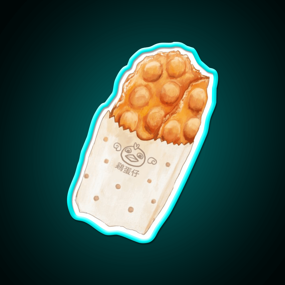 Bubble Waffles Snack Food Led Neon Sign Rgb Color - Shineneon