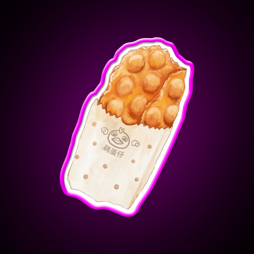 Bubble Waffles Snack Food Led Neon Sign Rgb Color - Shineneon
