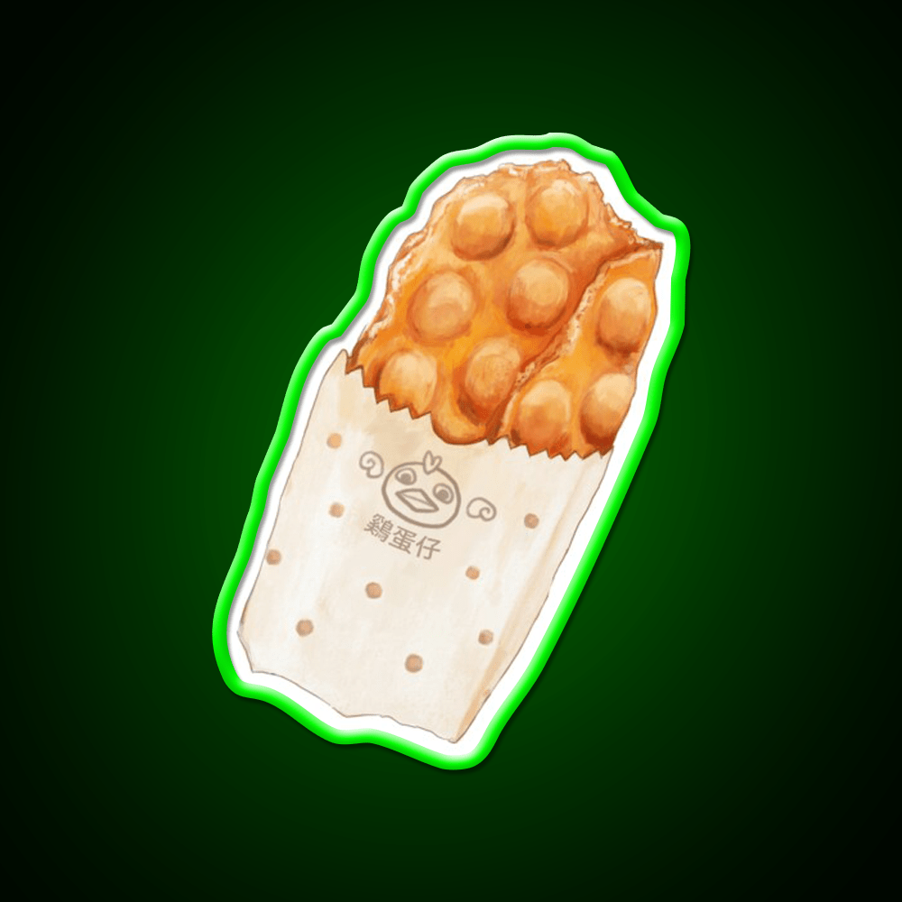Bubble Waffles Snack Food Led Neon Sign Rgb Color - Shineneon
