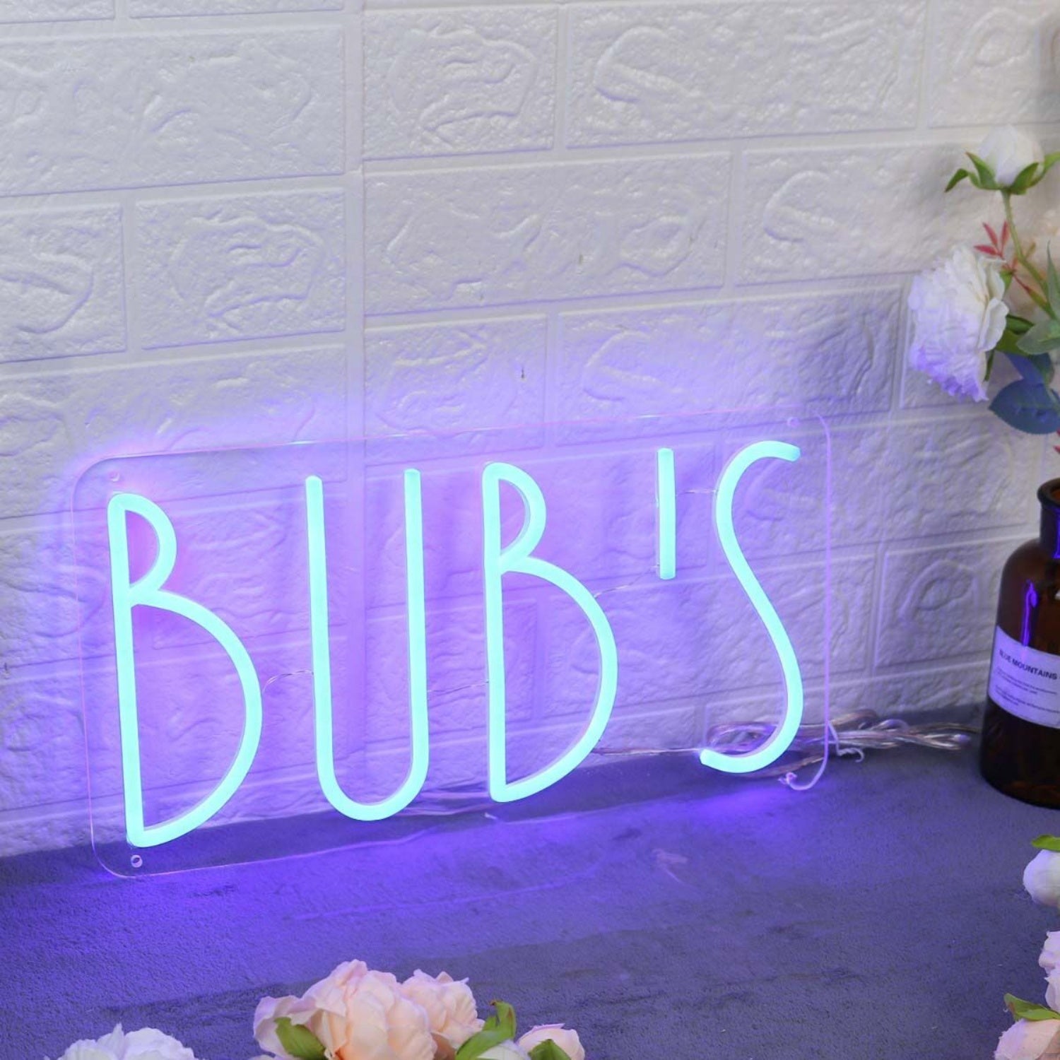 Bubs Blue Led Neon Sign - Shineneon