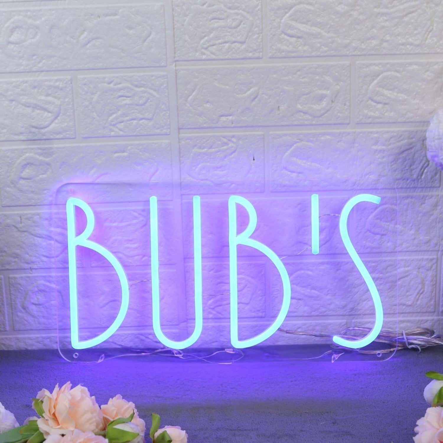 Bubs Blue Led Neon Sign - Shineneon