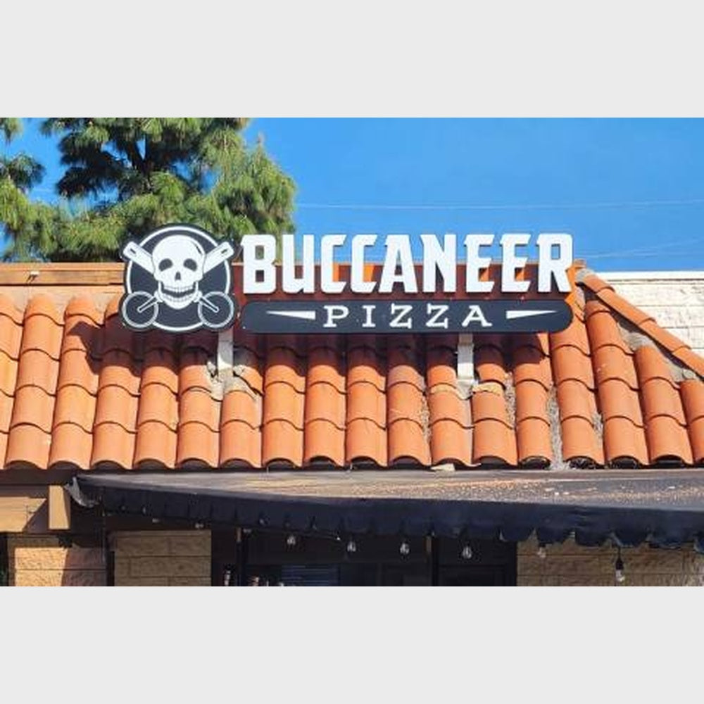 Buccaneer Pizza 3D Frontlit Channel Letters Led Light Sign