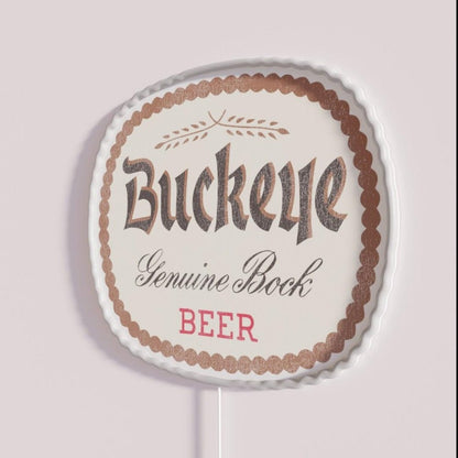 Buckeye Beer Retro Defunct Breweriana Rgb Led Neon Sign - Shineneon
