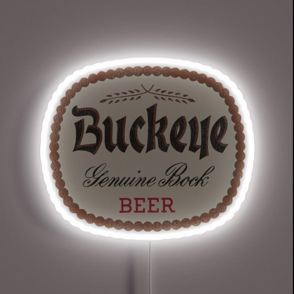 Buckeye Beer Retro Defunct Breweriana Rgb Led Neon Sign - Shineneon
