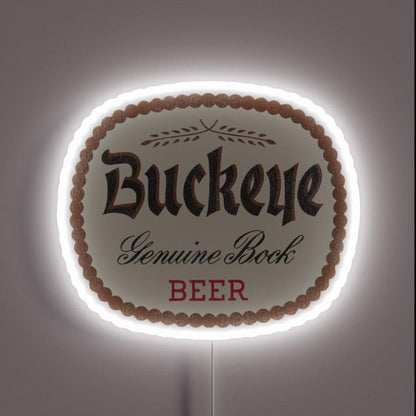 Buckeye Beer Retro Defunct Breweriana Rgb Led Neon Sign - Shineneon