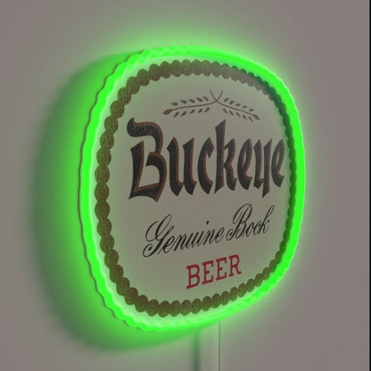 Buckeye Beer Retro Defunct Breweriana Rgb Led Neon Sign - Shineneon
