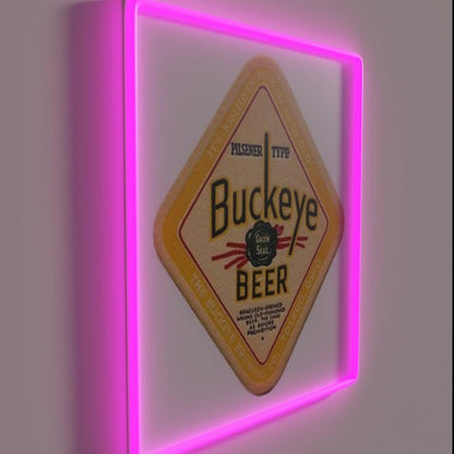 Buckeye Green Seal Beer Rgb Led Neon Sign - Shineneon