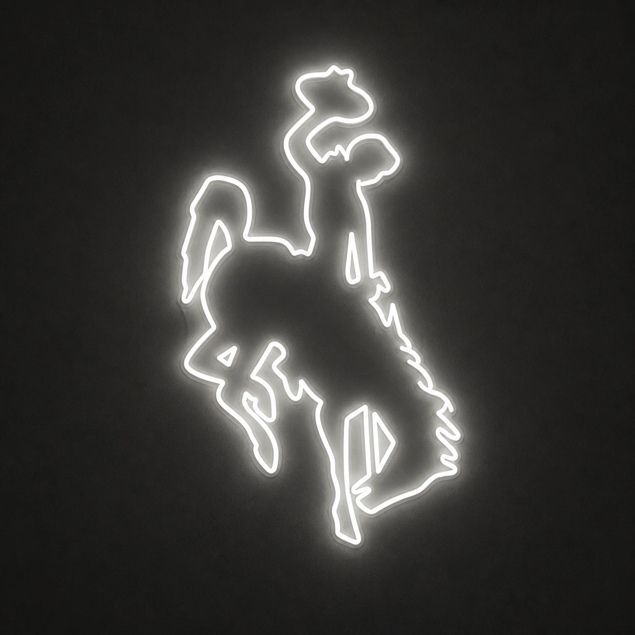 Bucking Horse Rider Vintage LED Neon Sign main product image