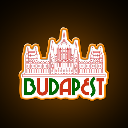 Budapest Hungary Beer Bar Decor Led Neon Sign Rgb Color - LED neon sign view 6
