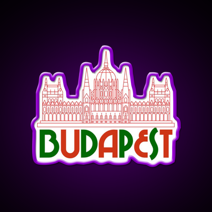 Budapest Hungary Beer Bar Decor Led Neon Sign Rgb Color - LED neon sign view 9