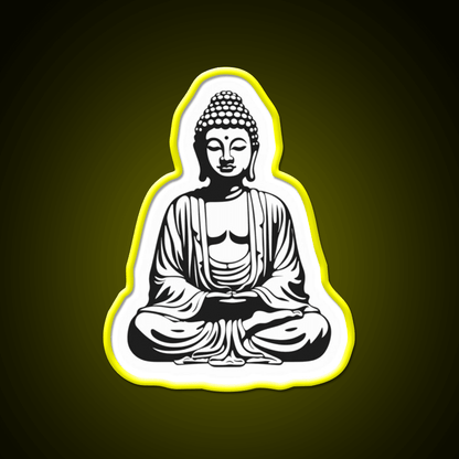 Buddha Buddhist Meditation Yoga Led Neon Sign For Home Rgb Color - Shineneon