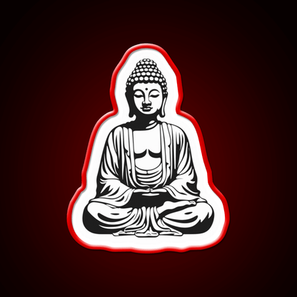 Buddha Buddhist Meditation Yoga Led Neon Sign For Home Rgb Color - Shineneon