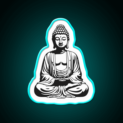 Buddha Buddhist Meditation Yoga Led Neon Sign For Home Rgb Color - Shineneon