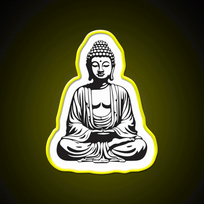Buddha Buddhist Meditation Yoga Led Neon Sign For Home Rgb Color