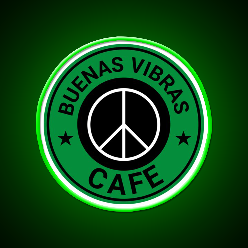 Buenas Good Vibes Bakery Cafe Led Neon Sign Espresso Bar Art Rgb Color