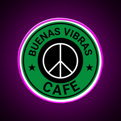 Buenas Good Vibes Bakery Cafe Led Neon Sign Espresso Bar Art Rgb Color