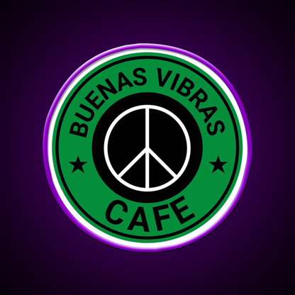 Buenas Good Vibes Bakery Cafe Led Neon Sign Espresso Bar Art Rgb Color