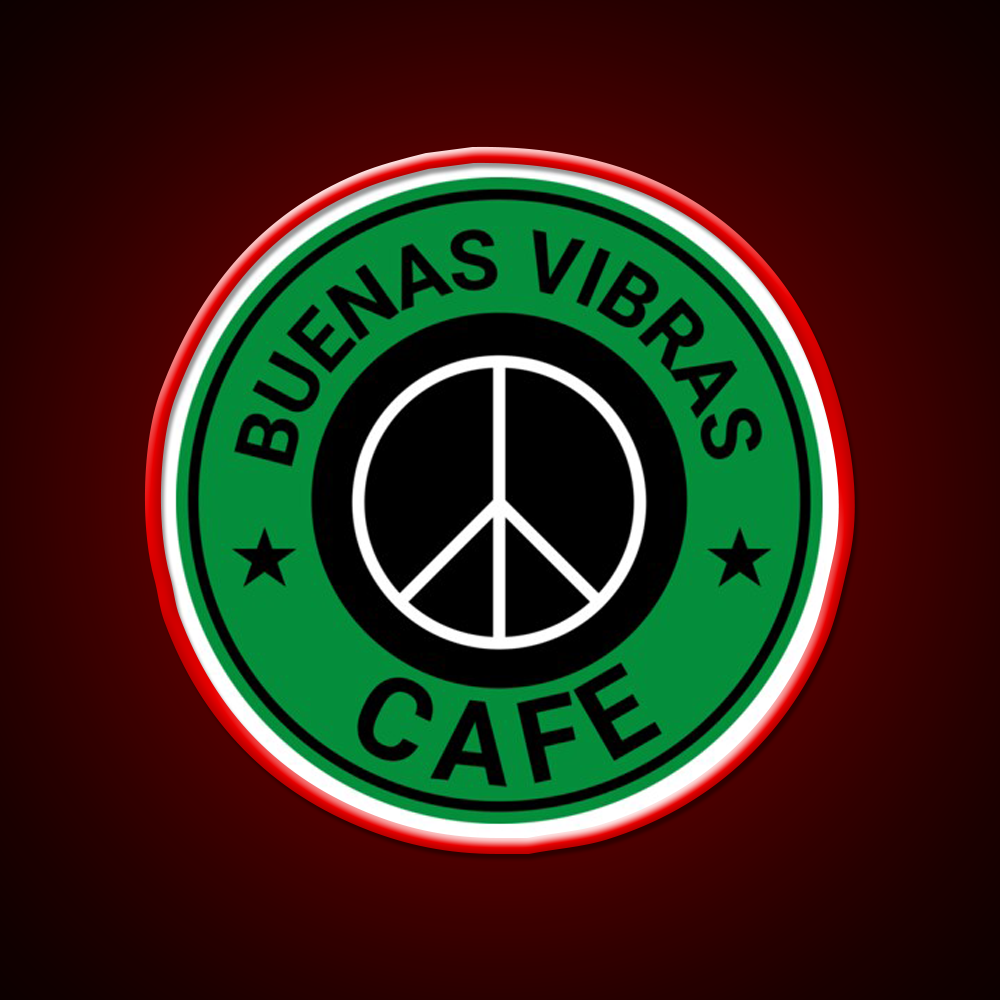 Buenas Good Vibes Bakery Cafe Led Neon Sign Espresso Bar Art Rgb Color
