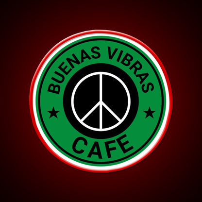 Buenas Good Vibes Bakery Cafe Led Neon Sign Espresso Bar Art Rgb Color