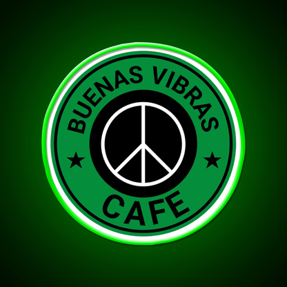 Buenas Good Vibes Bakery Cafe Led Neon Sign Espresso Bar Art Rgb Color - Shineneon